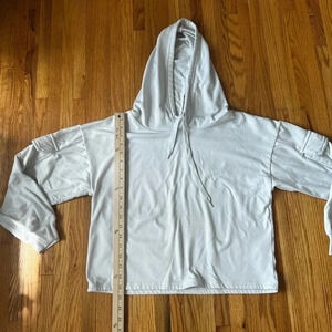 “Derek heart” off white hoodie